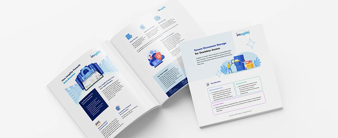 Brochure mockup design — Data Security spread