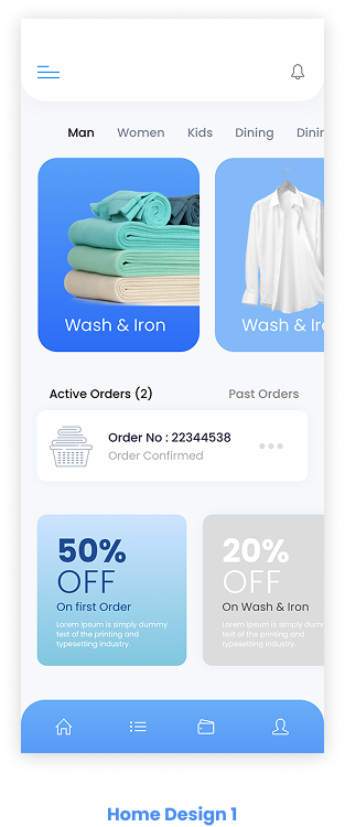 Hawa app home screen design 1